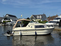 Shetland motor boat for on the river at the Norfolk broads